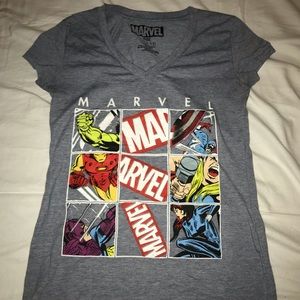 Girls Marvel Iron Man/Thor/Shirt Size L (11-13)